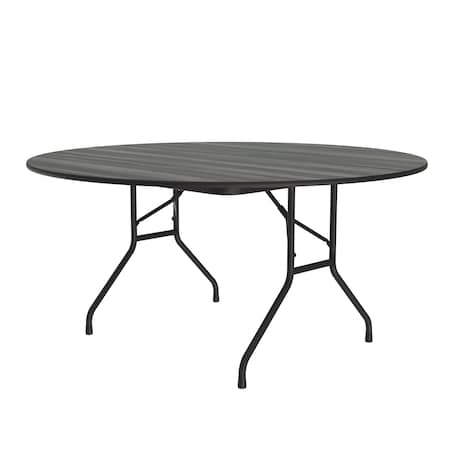 Correll CF HPL Folding Tables 60" Round New England Driftwood CF60PX-52